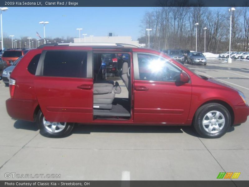 Claret Red / Beige 2009 Kia Sedona LX