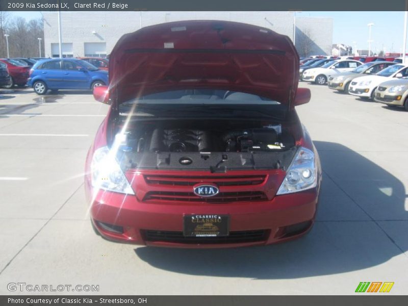 Claret Red / Beige 2009 Kia Sedona LX