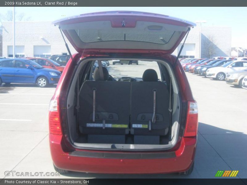 Claret Red / Beige 2009 Kia Sedona LX