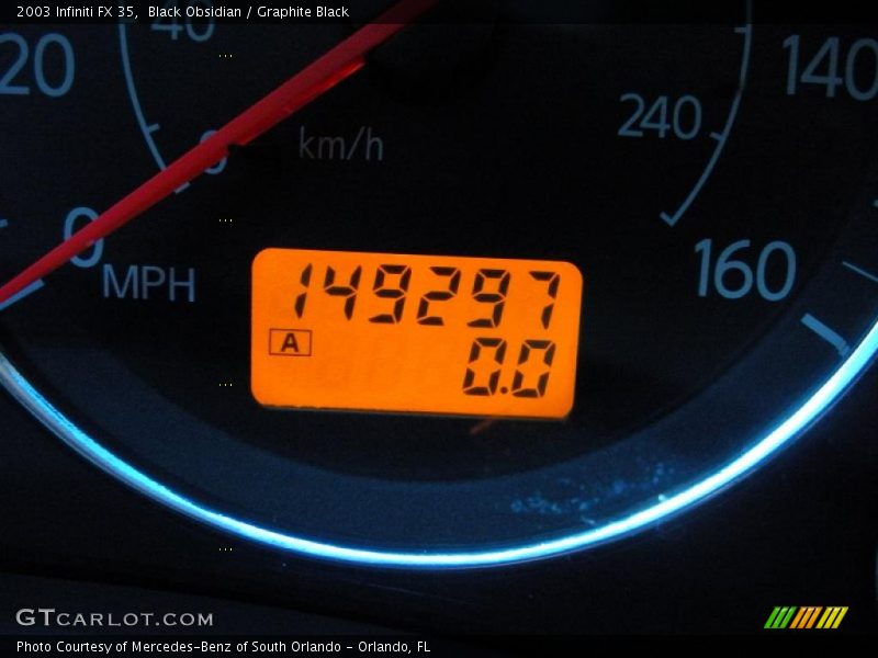 Black Obsidian / Graphite Black 2003 Infiniti FX 35