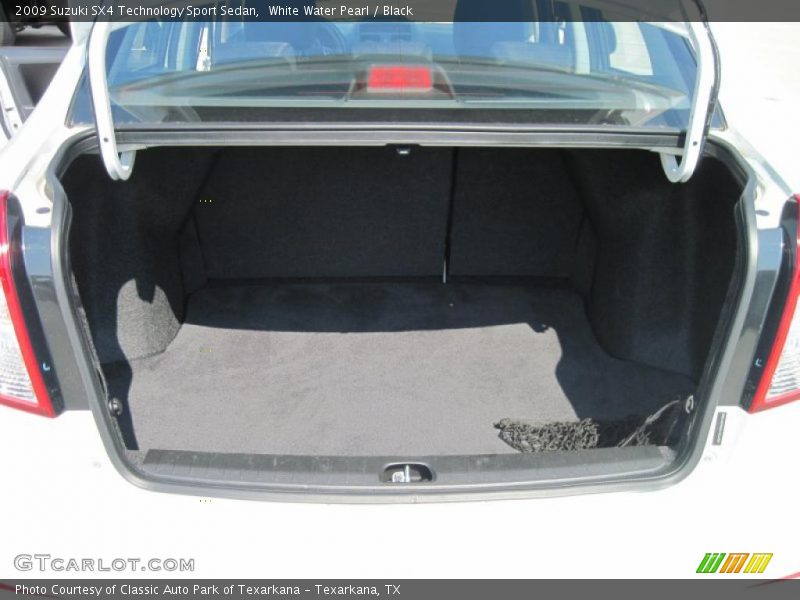 White Water Pearl / Black 2009 Suzuki SX4 Technology Sport Sedan