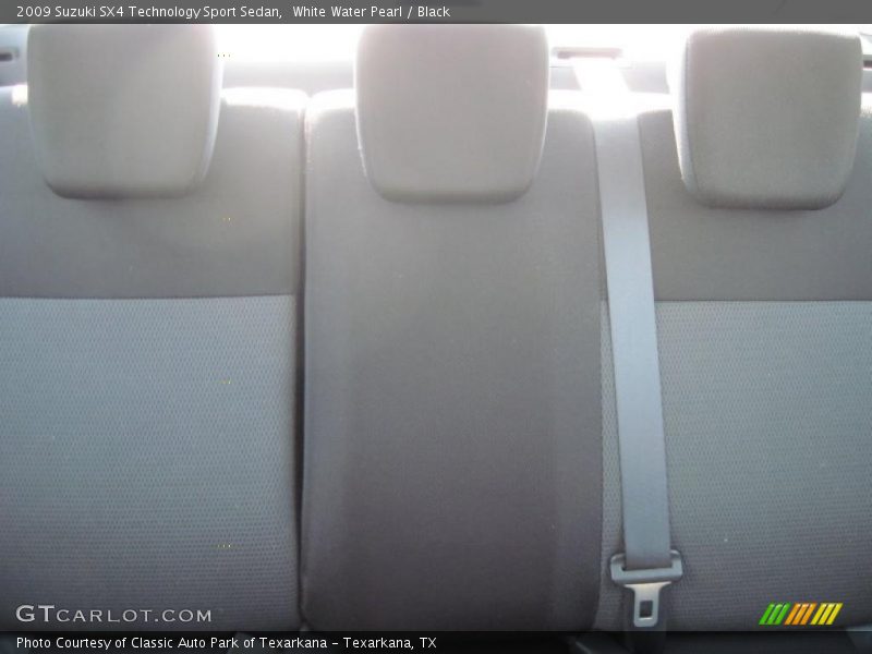 White Water Pearl / Black 2009 Suzuki SX4 Technology Sport Sedan