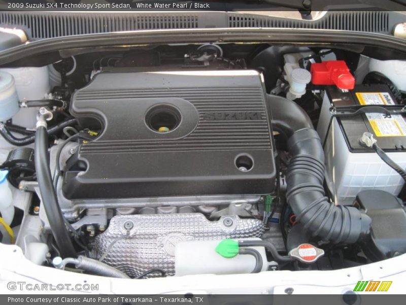 White Water Pearl / Black 2009 Suzuki SX4 Technology Sport Sedan