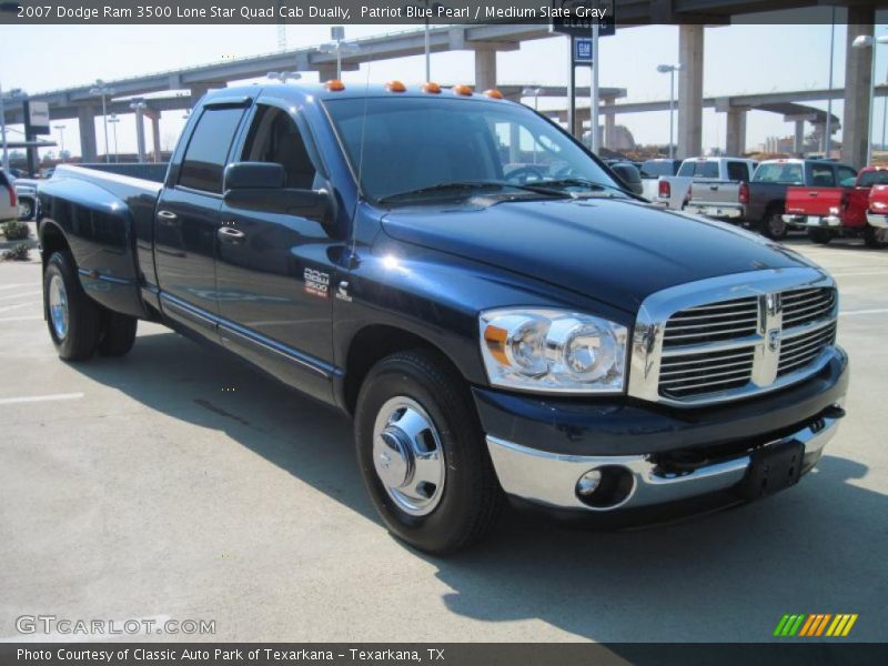 Patriot Blue Pearl / Medium Slate Gray 2007 Dodge Ram 3500 Lone Star Quad Cab Dually