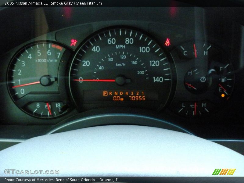 Smoke Gray / Steel/Titanium 2005 Nissan Armada LE