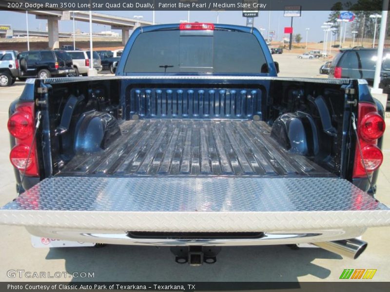 Patriot Blue Pearl / Medium Slate Gray 2007 Dodge Ram 3500 Lone Star Quad Cab Dually