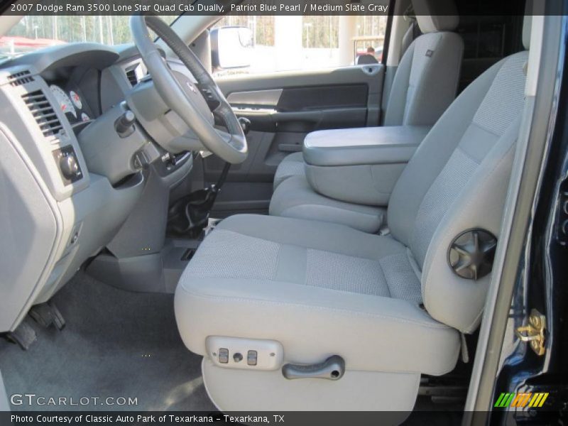 Patriot Blue Pearl / Medium Slate Gray 2007 Dodge Ram 3500 Lone Star Quad Cab Dually