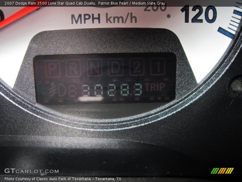 Patriot Blue Pearl / Medium Slate Gray 2007 Dodge Ram 3500 Lone Star Quad Cab Dually