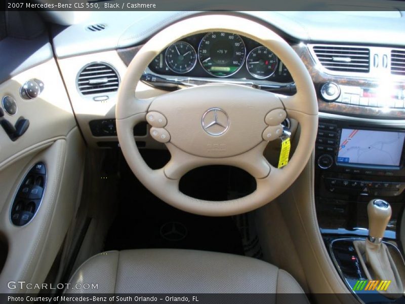 Black / Cashmere 2007 Mercedes-Benz CLS 550