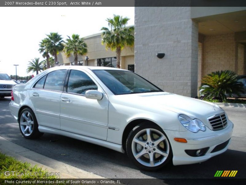 Arctic White / Ash 2007 Mercedes-Benz C 230 Sport