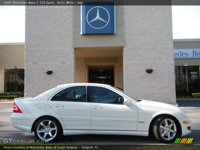 Arctic White / Ash 2007 Mercedes-Benz C 230 Sport