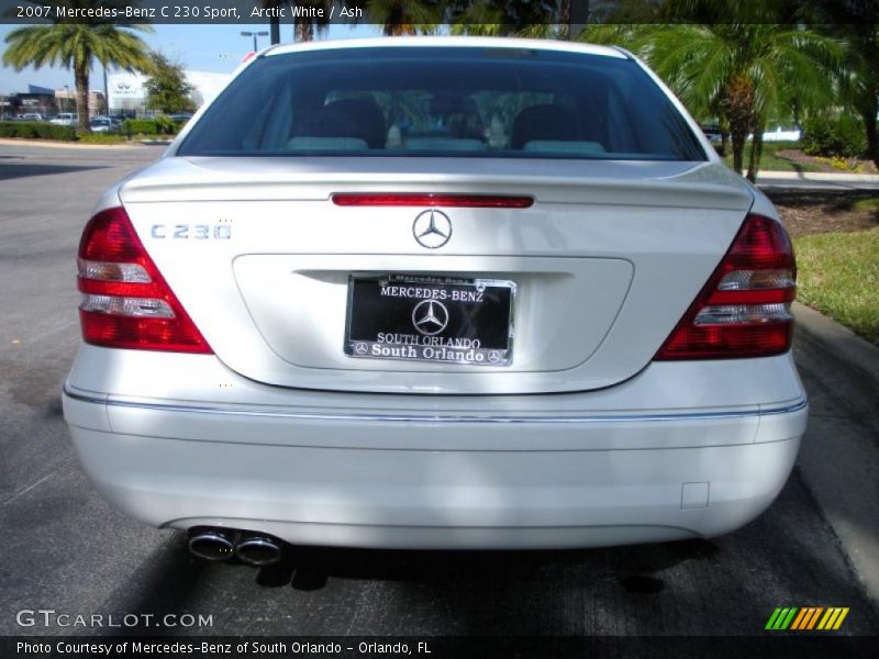 Arctic White / Ash 2007 Mercedes-Benz C 230 Sport