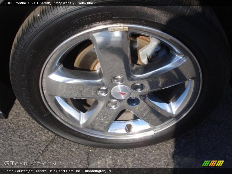 Ivory White / Ebony Black 2008 Pontiac G6 GT Sedan