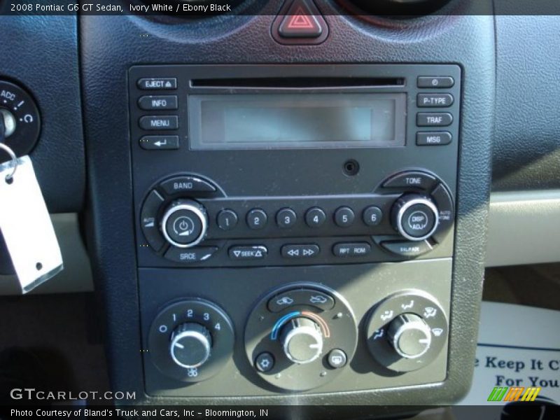Ivory White / Ebony Black 2008 Pontiac G6 GT Sedan
