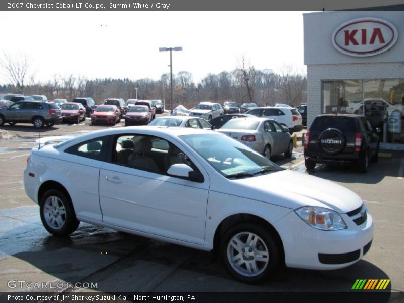 Summit White / Gray 2007 Chevrolet Cobalt LT Coupe
