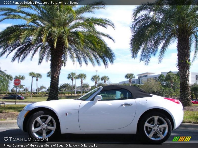 Pure White / Ebony 2007 Pontiac Solstice Roadster