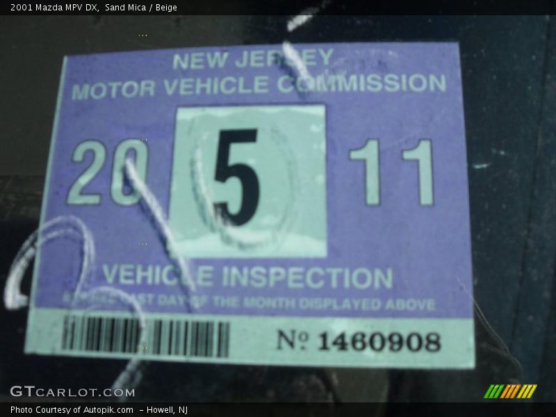 Sand Mica / Beige 2001 Mazda MPV DX