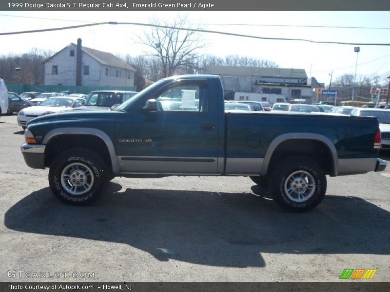 Emerald Green Pearl / Agate 1999 Dodge Dakota SLT Regular Cab 4x4