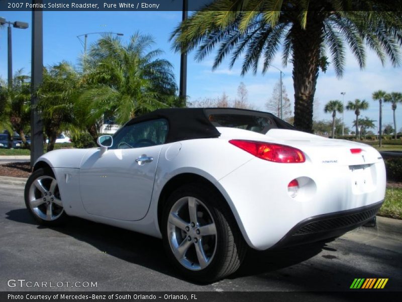 Pure White / Ebony 2007 Pontiac Solstice Roadster