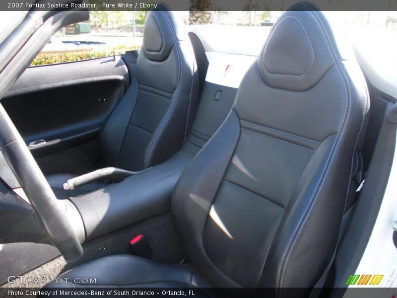 Pure White / Ebony 2007 Pontiac Solstice Roadster