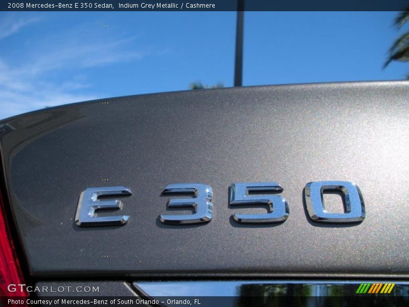 Indium Grey Metallic / Cashmere 2008 Mercedes-Benz E 350 Sedan