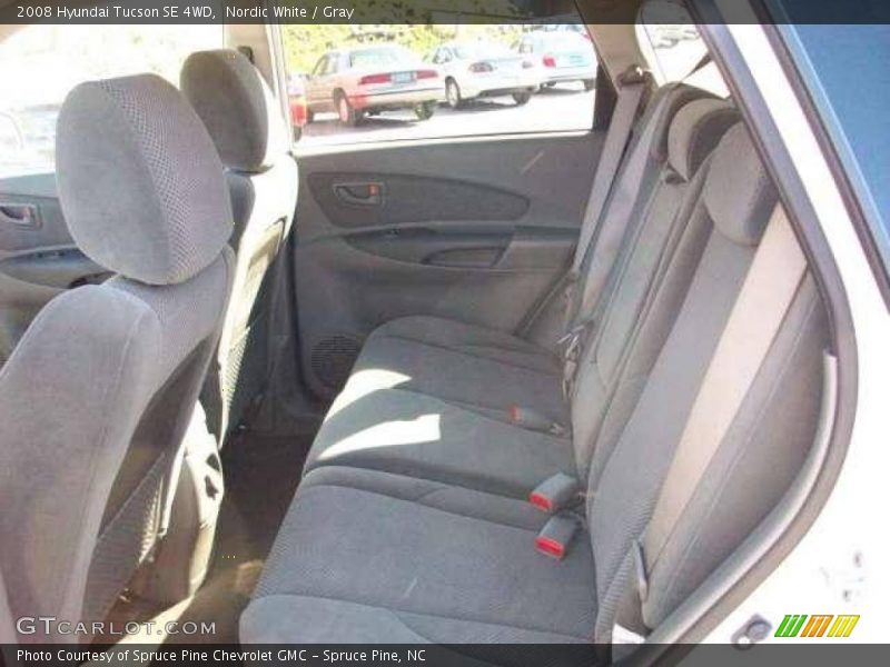 Nordic White / Gray 2008 Hyundai Tucson SE 4WD