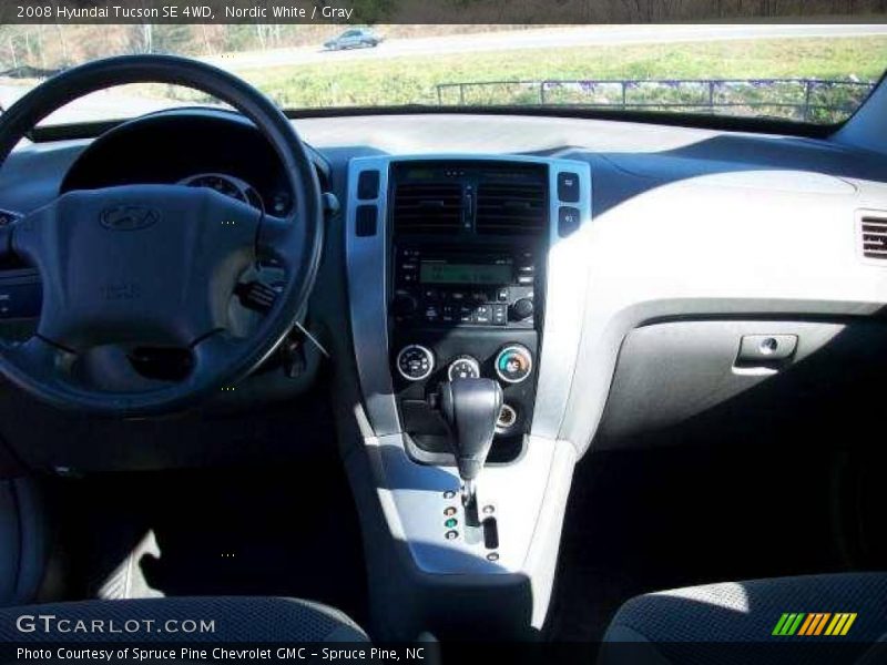 Nordic White / Gray 2008 Hyundai Tucson SE 4WD