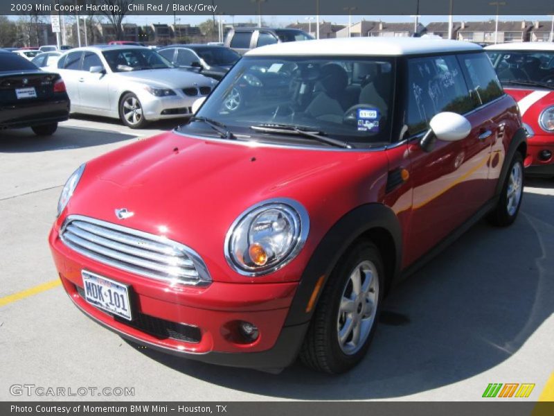 Chili Red / Black/Grey 2009 Mini Cooper Hardtop