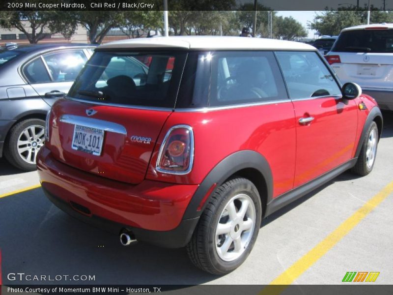 Chili Red / Black/Grey 2009 Mini Cooper Hardtop