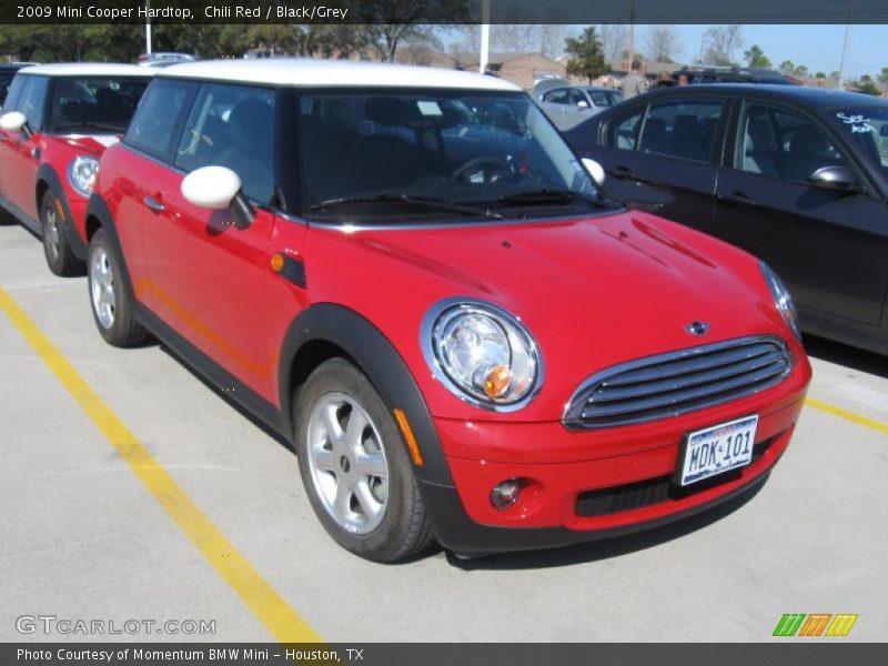 Chili Red / Black/Grey 2009 Mini Cooper Hardtop