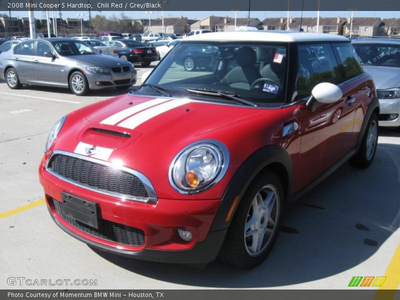 Chili Red / Grey/Black 2008 Mini Cooper S Hardtop