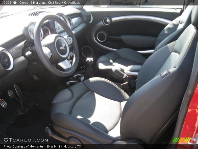 Chili Red / Grey/Black 2008 Mini Cooper S Hardtop