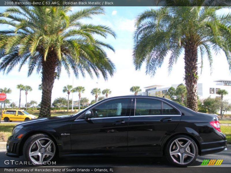 Obsidian Black Metallic / Black 2008 Mercedes-Benz C 63 AMG