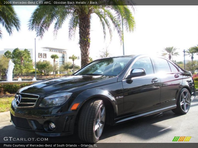 Obsidian Black Metallic / Black 2008 Mercedes-Benz C 63 AMG