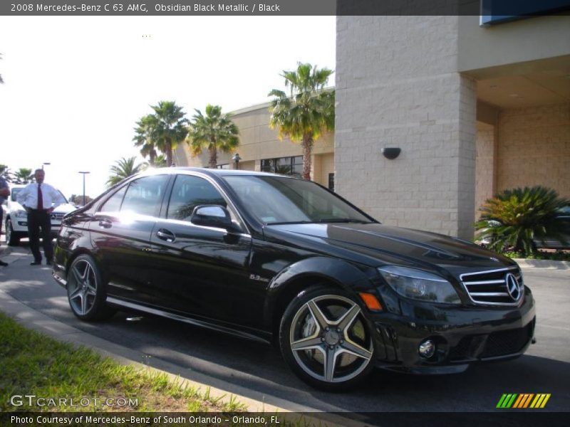 Obsidian Black Metallic / Black 2008 Mercedes-Benz C 63 AMG