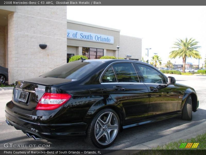 Obsidian Black Metallic / Black 2008 Mercedes-Benz C 63 AMG