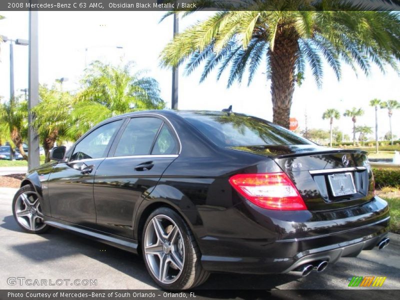 Obsidian Black Metallic / Black 2008 Mercedes-Benz C 63 AMG