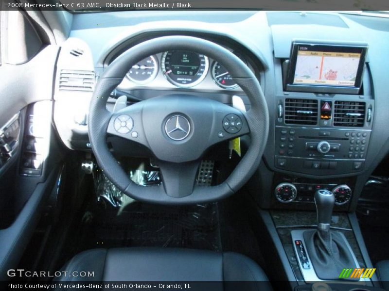 Obsidian Black Metallic / Black 2008 Mercedes-Benz C 63 AMG