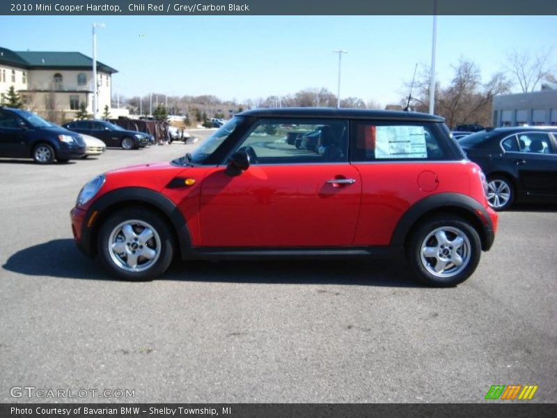 Chili Red / Grey/Carbon Black 2010 Mini Cooper Hardtop