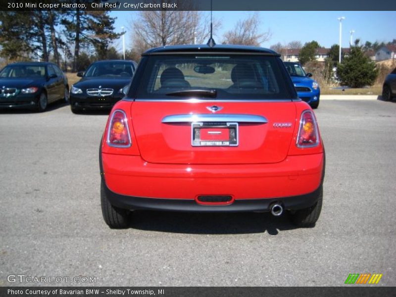Chili Red / Grey/Carbon Black 2010 Mini Cooper Hardtop