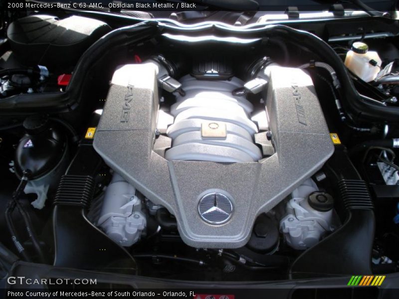 Obsidian Black Metallic / Black 2008 Mercedes-Benz C 63 AMG