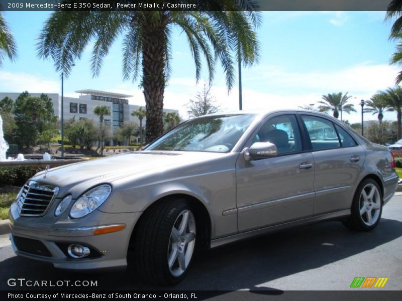 Pewter Metallic / Cashmere 2009 Mercedes-Benz E 350 Sedan
