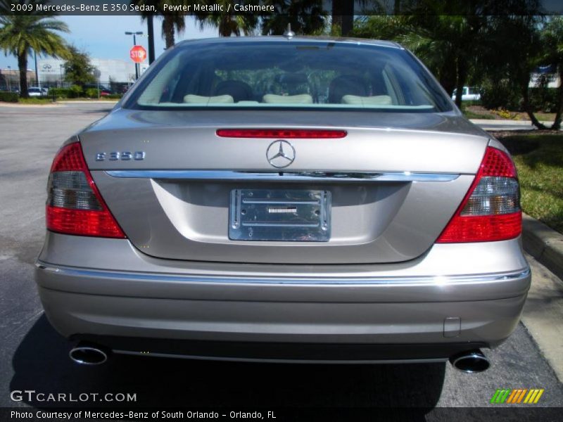 Pewter Metallic / Cashmere 2009 Mercedes-Benz E 350 Sedan