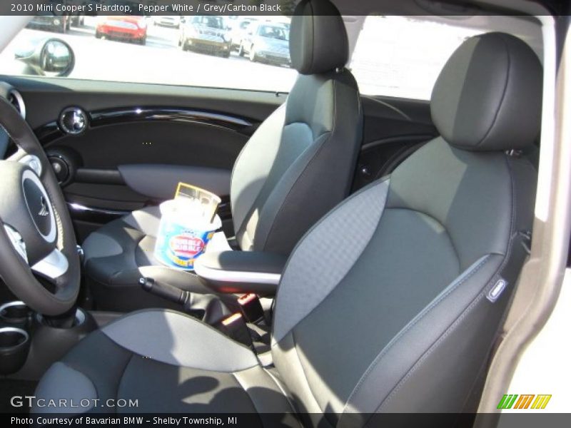 Pepper White / Grey/Carbon Black 2010 Mini Cooper S Hardtop