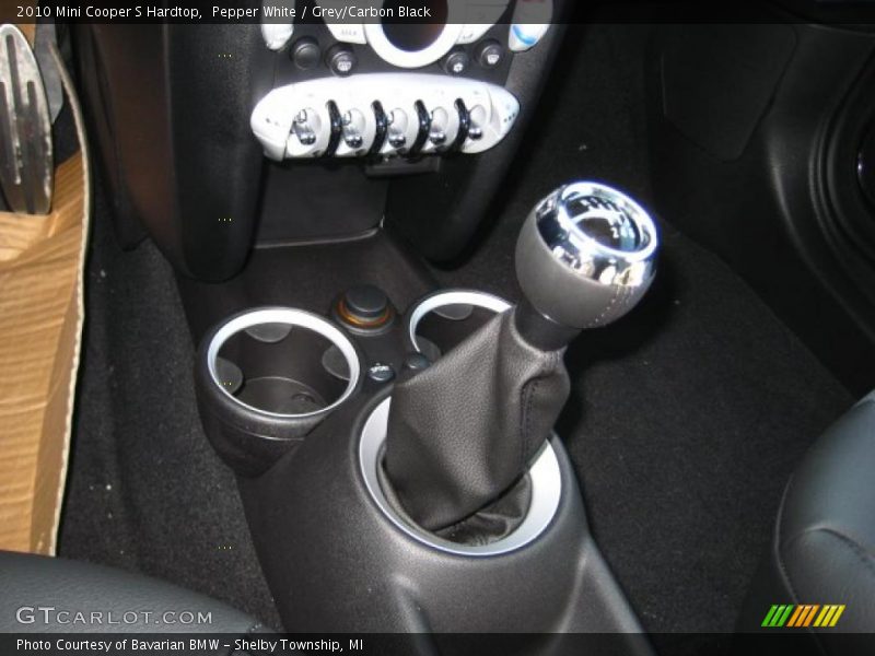 Pepper White / Grey/Carbon Black 2010 Mini Cooper S Hardtop