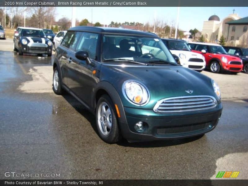 British Racing Green Metallic / Grey/Carbon Black 2010 Mini Cooper Clubman