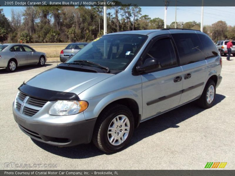 Butane Blue Pearl / Medium Slate Gray 2005 Dodge Caravan SE