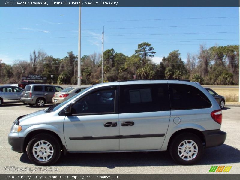 Butane Blue Pearl / Medium Slate Gray 2005 Dodge Caravan SE