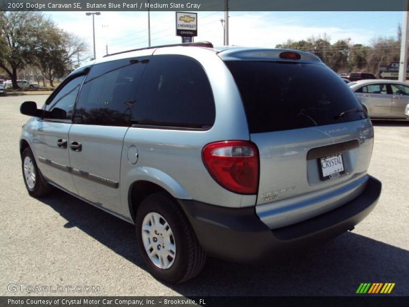 Butane Blue Pearl / Medium Slate Gray 2005 Dodge Caravan SE