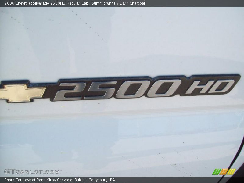 Summit White / Dark Charcoal 2006 Chevrolet Silverado 2500HD Regular Cab